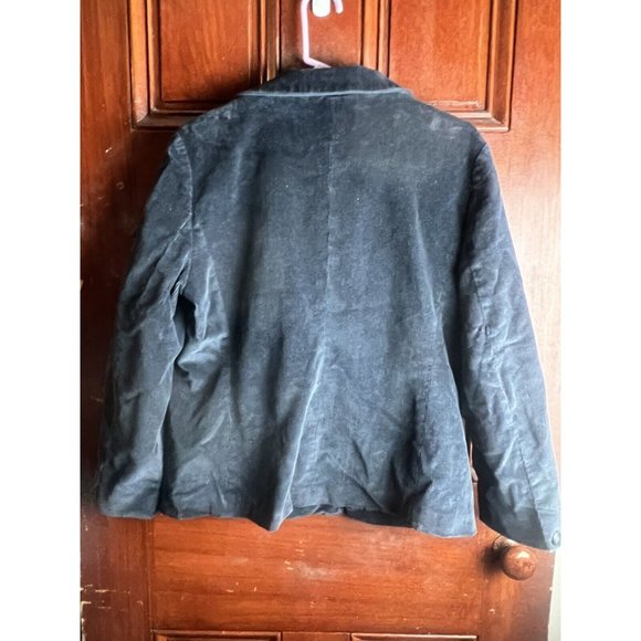 L.L. Bean Women's Size 12 Petite Blue Corduroy Jacket - Picture 2 of 6